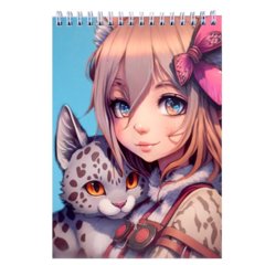 блокнот А5 60л Animals girl гребень 72531