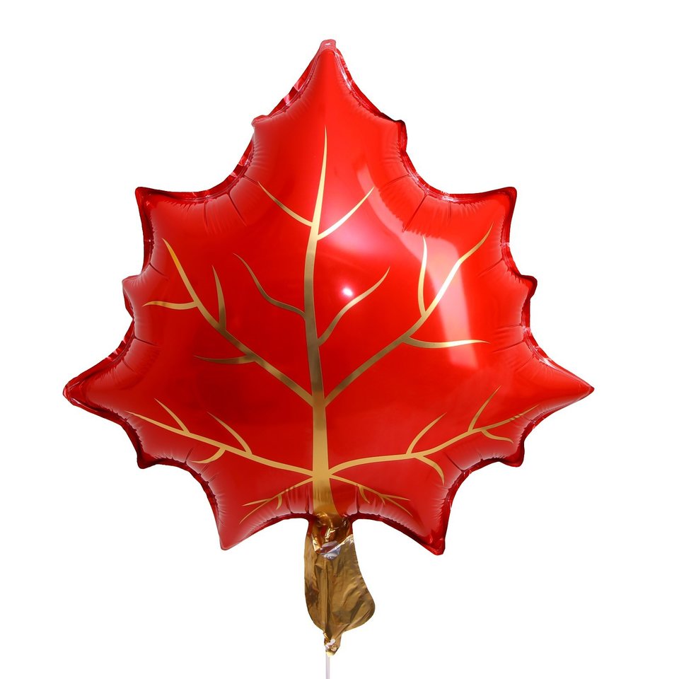 шар фольгированный Лист красный 68см 9088543