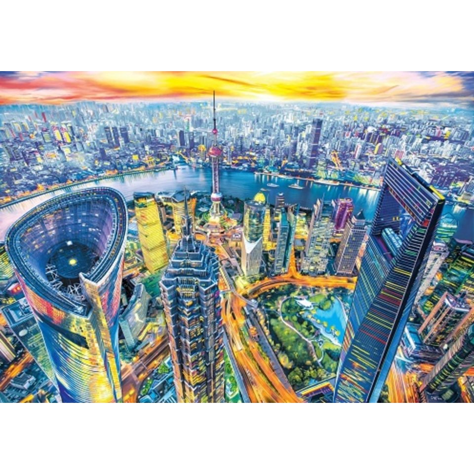 картина по номерам Шанхай 40х50см хк-7984