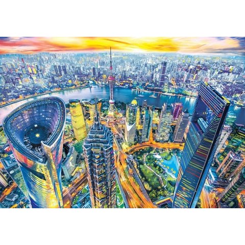 картина по номерам Шанхай 40х50см хк-7984