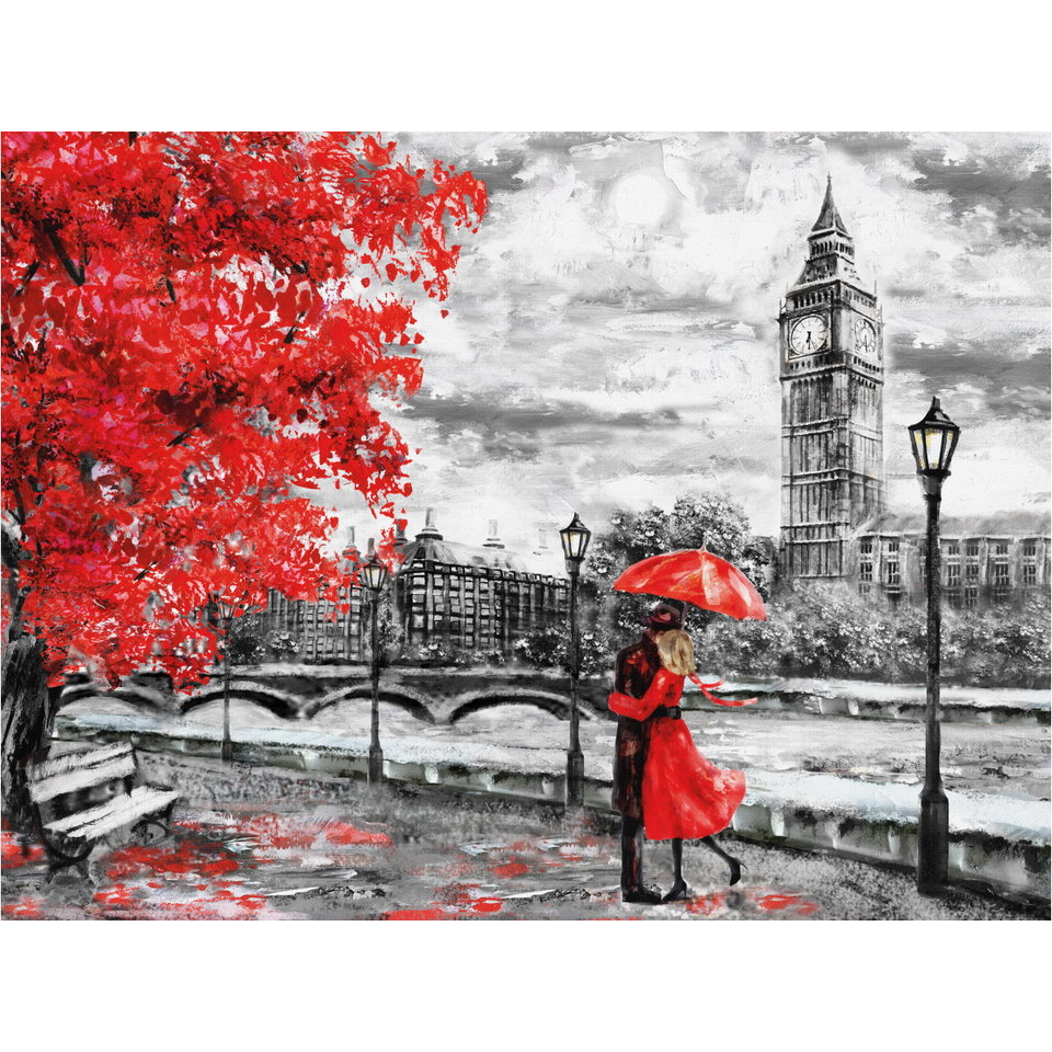 картина по номерам Лондонский Дождь 40х50см хк-6887