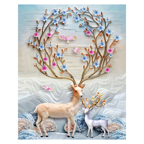 картина по номерам Предвестники Весны 40х50см хк-6876