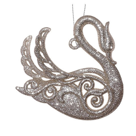 новогоднее украшение акриловое Лебедь 17см 254624 новогоднее украшение акриловое Лебедь 17см 254624