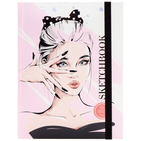 скетчбук А5 40л Девушка 100г/м с40-4205