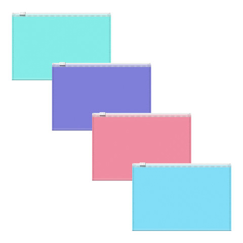 папка-пакет на молнии С6 Diagonal Pastel 5034