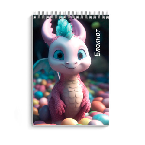 блокнот А7 40 листов Динозаврик на гребне 65972