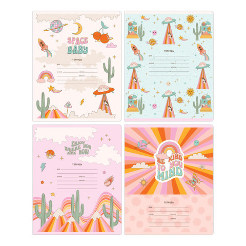 тетрадь 12 листов Мир В Розовом в крупную клетку 11695 341618