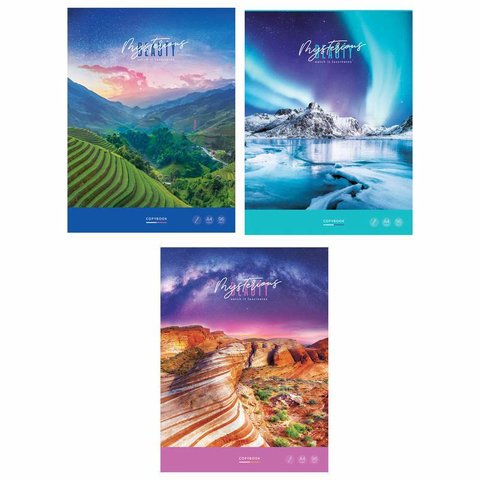 тетрадь А4 96 листов Corners Of The World в клетку 46517 341445