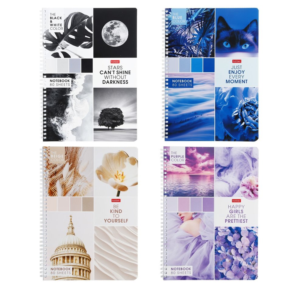 тетрадь А4 80 листов Калейдоскоп Моментов на гребне 083174