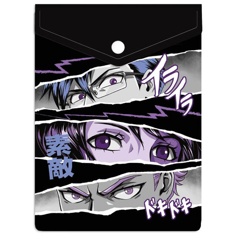 папка-конверт на кнопке Герои Аниме Комикс 15,8х11,4см 65860