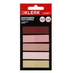 флажки-закладки 25л пастель 5цв. 45х12мм пластиковые klerk 230877