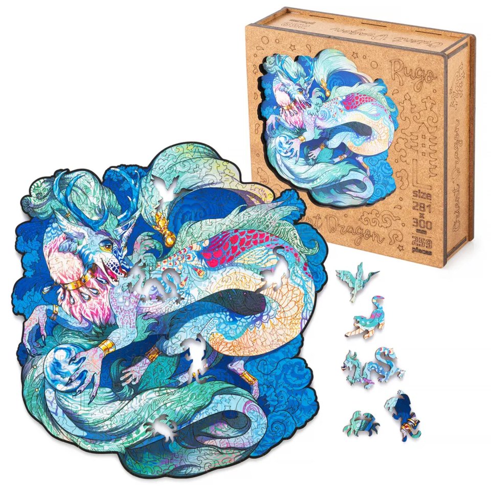 пазлы 259 деталей дерево Восточный дракон
