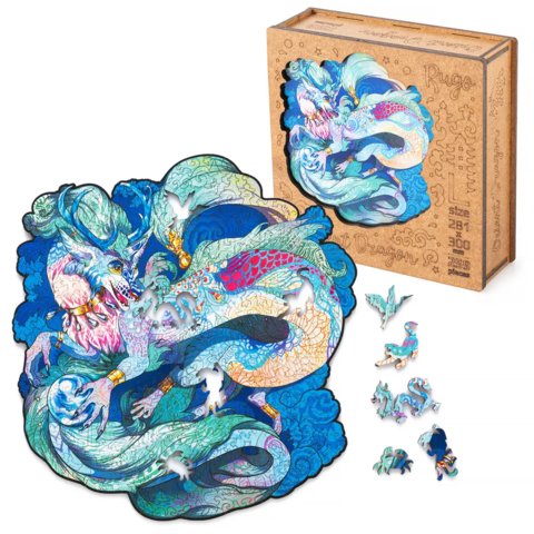 пазлы 259 деталей дерево Восточный дракон