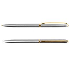 ручка подарочная Darvish серебристый корпус с золотой отделкой футляр dv-801a/021792