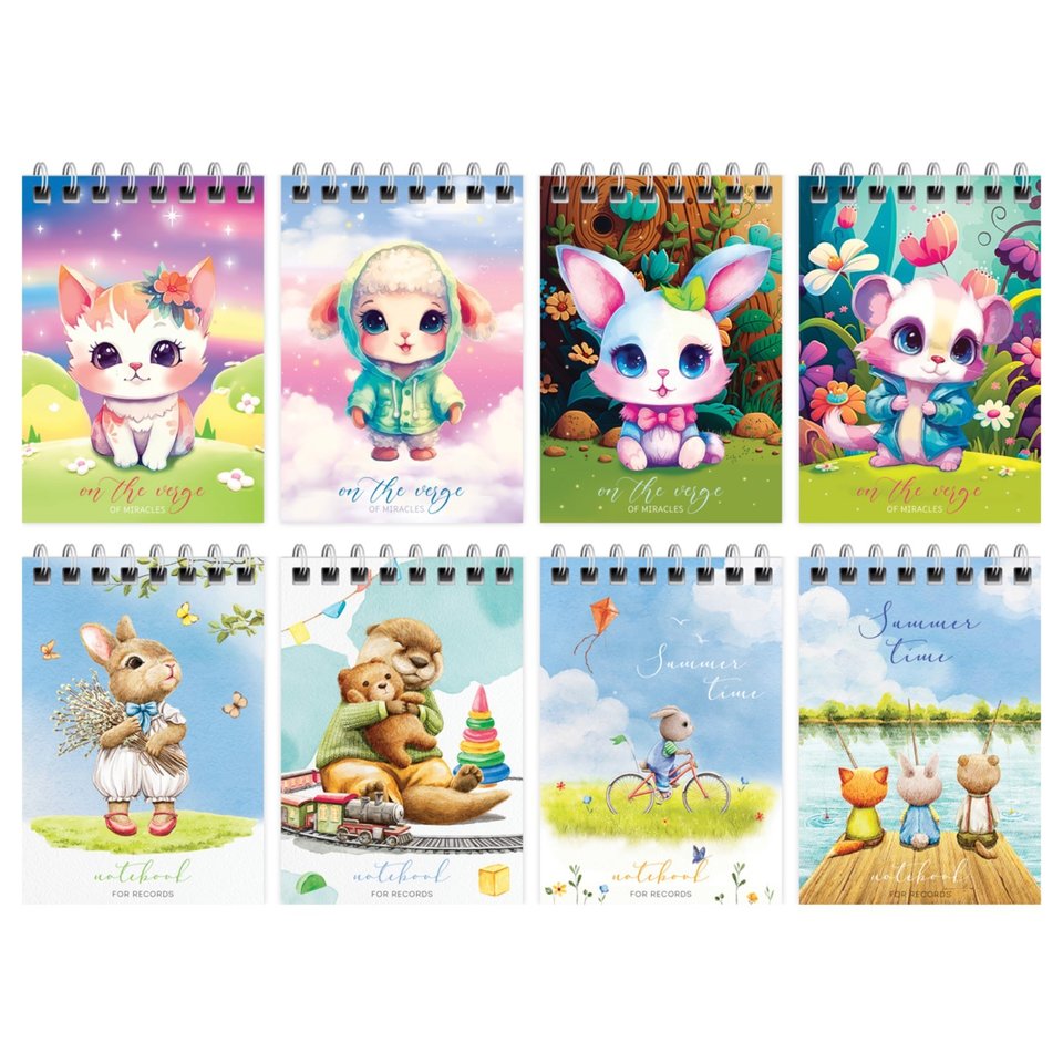 блокнот А7 40 листов Милые Животные на гребне 12758 361225