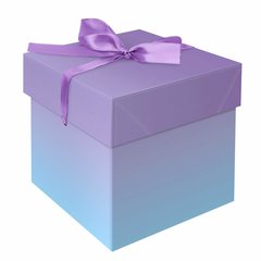 коробка подарочная Blue-Lilac складная 15х15х15см 54174 359473