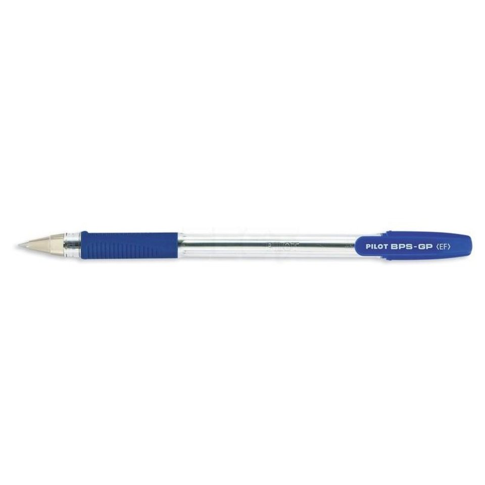 ручка шариковая PILOT BPS-GP синяя, маслянная основа, резиновая вставка