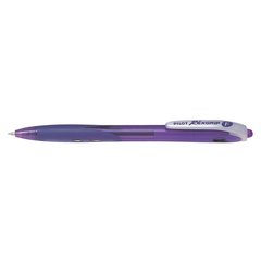 ручка шариковая PILOT автоматическая REXGRIP BPRG-10R фиолетовая, масляная основа