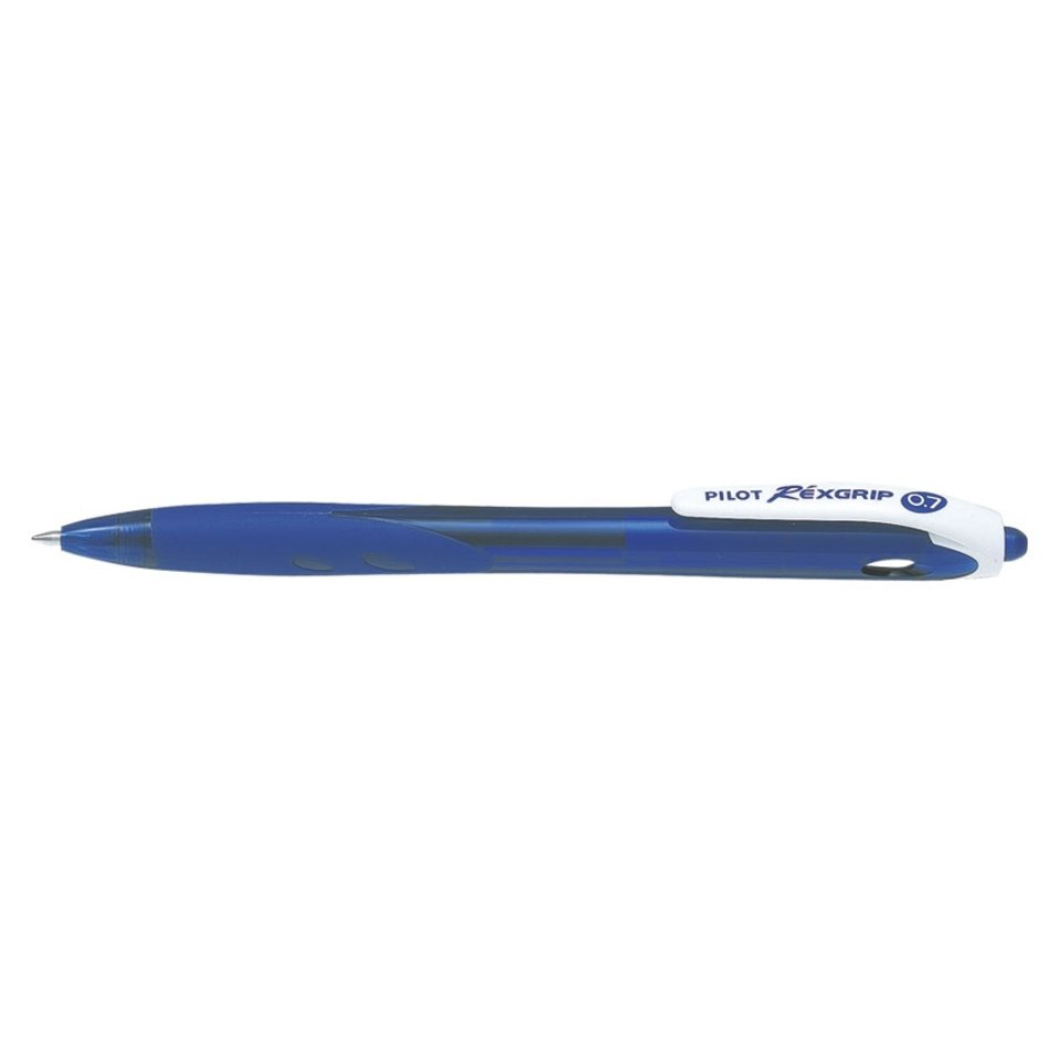 ручка шариковая PILOT автоматическая REXGRIP BPRG-10R синяя, масляная основа