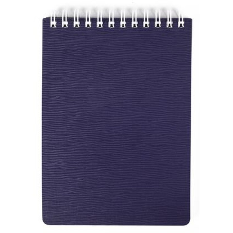 блокнот А5 80 листов Wood пластиковая обложка на гребне фиолетовый 02236
