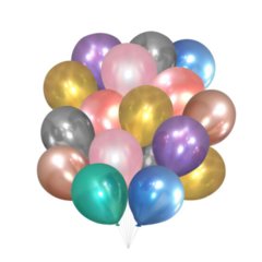 шар декоративный металлизированный Хром 30см 591884