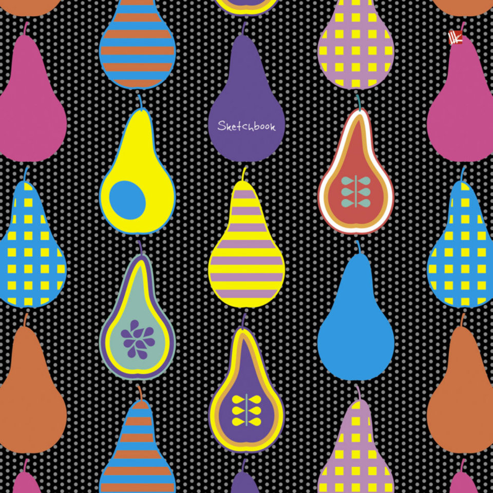 скетчбук 80 листов твердая обложка на спирали. 195x195 Яркие на гребне ши 5804311