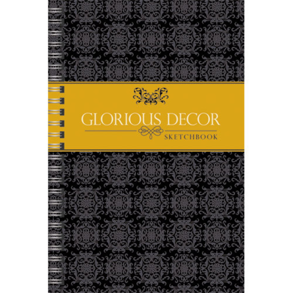 скетчбук А5 100 листов твердая обложка на спирали Орнамент 51004303
