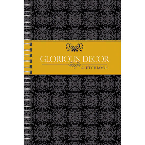 скетчбук А5 100 листов твердая обложка на спирали Орнамент 51004303