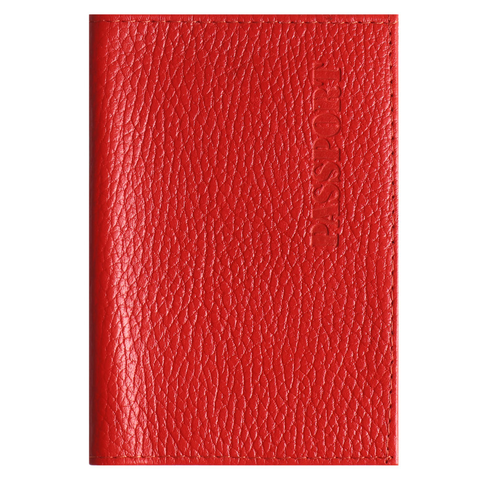 обложка для паспорта Elegant красная кожа 213958