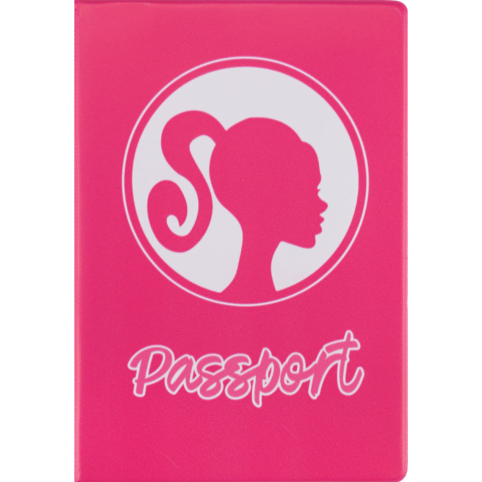 обложка для паспорта розовая Силуэт ПВХ оп-1894