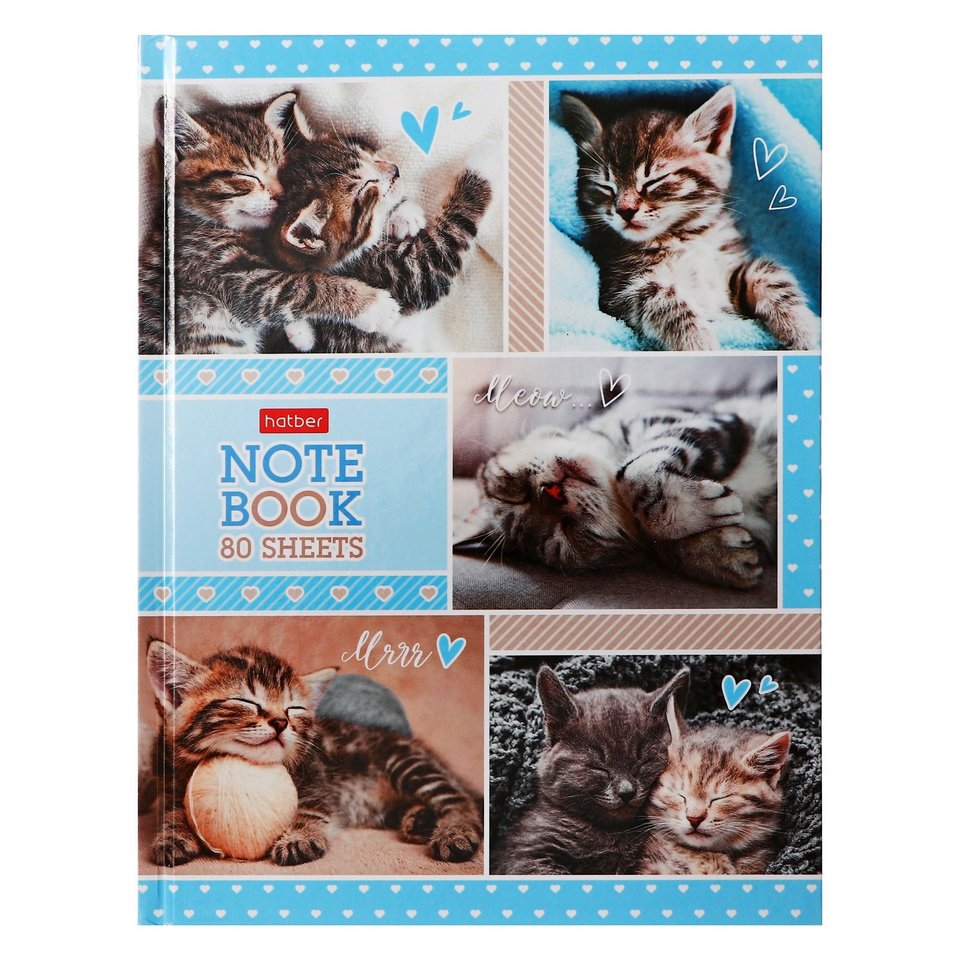 записная книжка А5 80 листов Пушистые Мордочки 084933