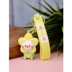 брелок Flower cat yellow 760090-01 (ал)