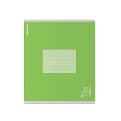 тетрадь 12л зеленая FineLine клетка 60546