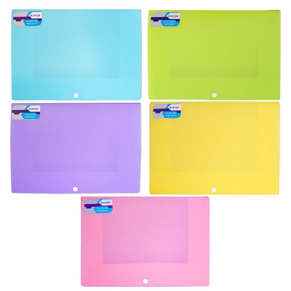 конверт на кнопке а4 500 мкм alingar ассорти карман для визитки al0971le