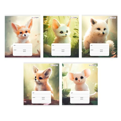 тетрадь 24 листа Красивые Звери в линейку тлл248905