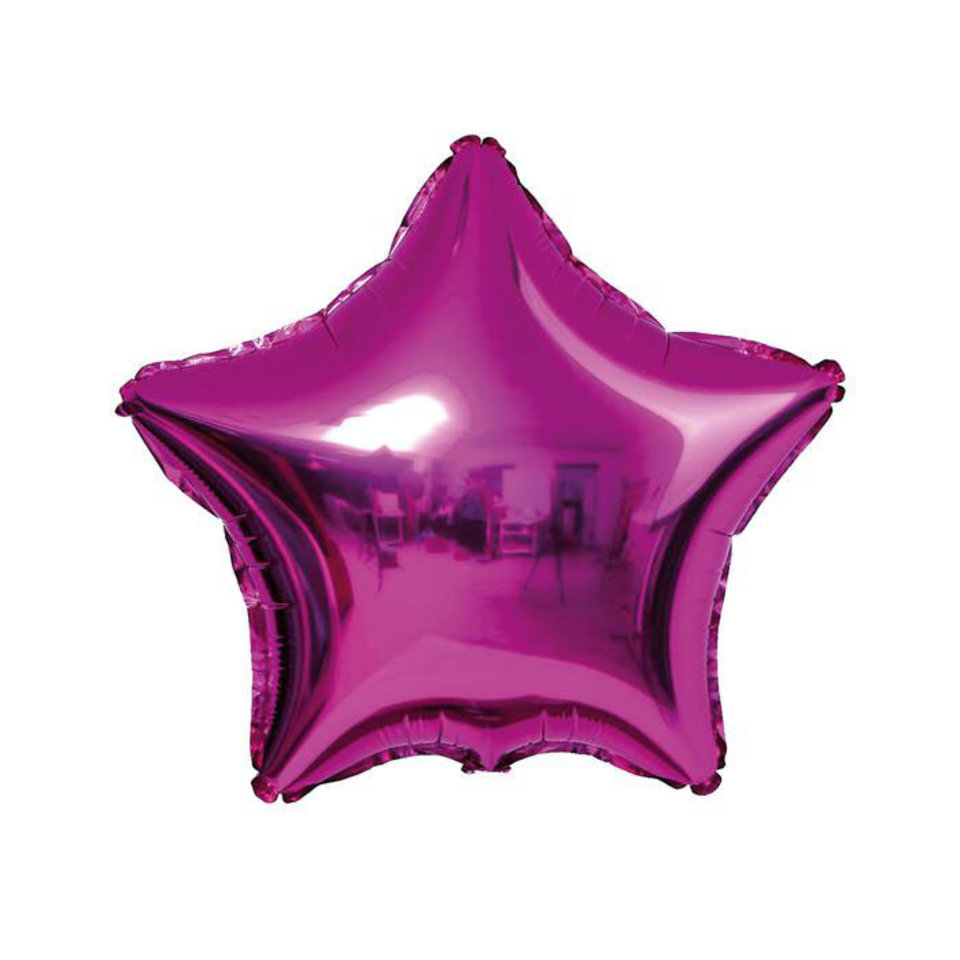 шар фольгированный Звезда Фуксия 45см 5399465