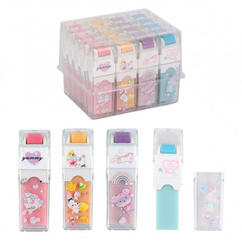 ластик Вкусняшки каучук держатель ассорти 231148