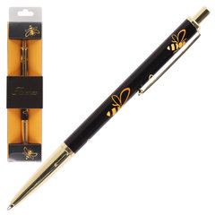 ручка подарочная FIORENZO Busy Bee черно-золотой футляр 232011