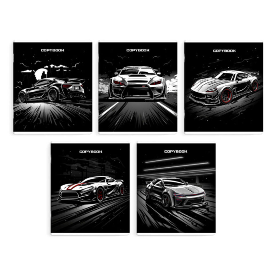 тетрадь 48л Ночной гонщик клетка 66704