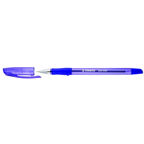 ручка шариковая STABILO Bille 508 синяя резиновая вставка