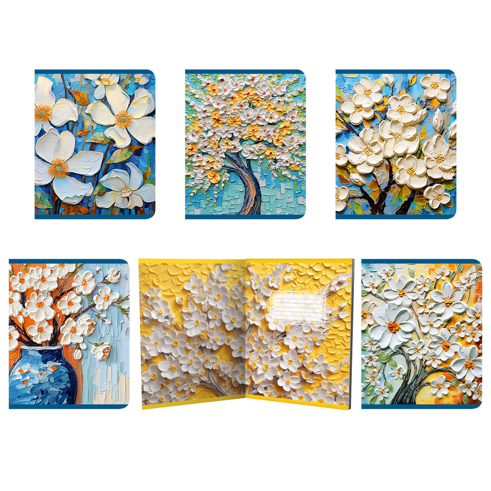 тетрадь 48л Цветение клетка 14316/5