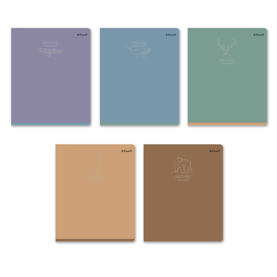 тетрадь 96 листов Заповедный Мотив в клетку 000786