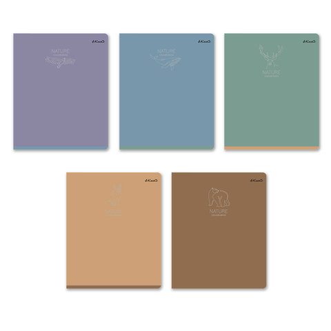 тетрадь 96 листов Заповедный Мотив в клетку 000786