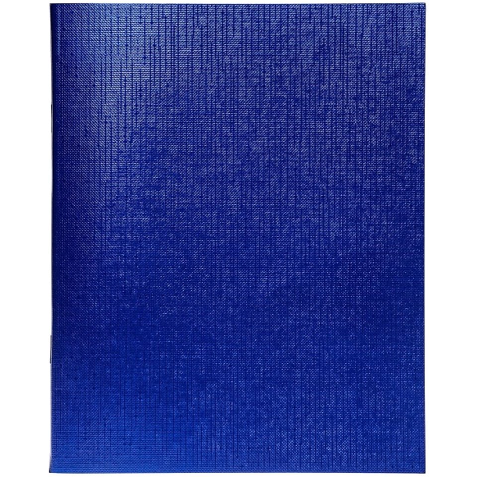 тетрадь 48л бумвинил офсет Metallic синий клетка 093469