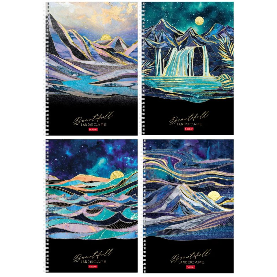 тетрадь А4 96 листов Золотые Склоны Гор на гребне 083017