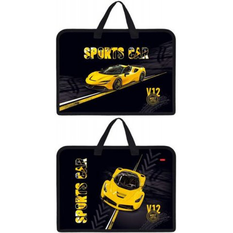 папка для тетрадей А4 с ручками Автоспорт пластик 084287