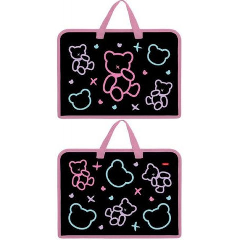 папка для тетрадей А4 с ручками Мой мишка пластик 084281