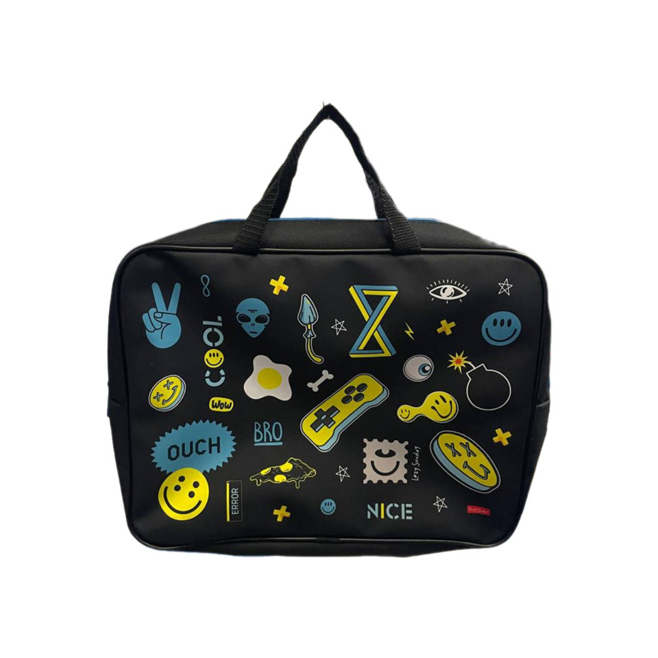 папка для тетрадей А4 с ручками Стикеры текстиль 084736