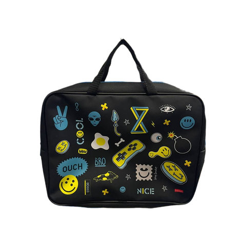 папка для тетрадей А4 с ручками Стикеры текстиль 084736