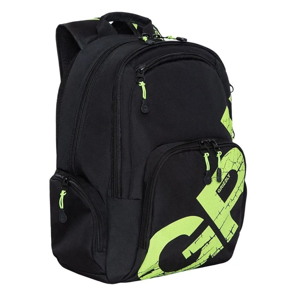 рюкзак для мальчика Буквы салатовый ru-423-14/7